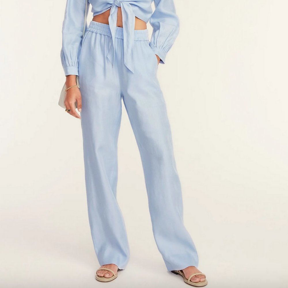 J.Crew Full Length Linen Pant Size 0